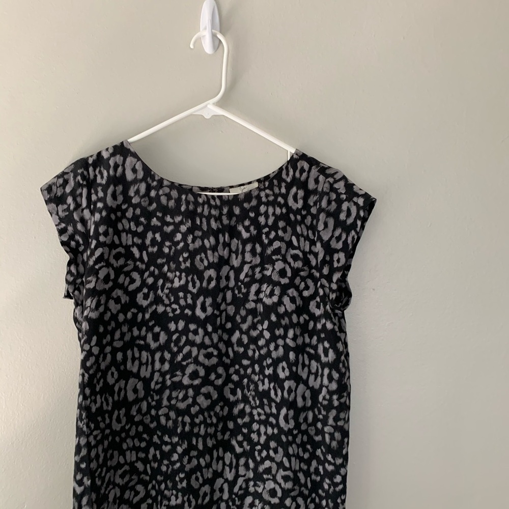 Joie Weaver Silk Black Leopard Dress - Picture 5 of 8